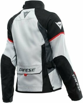 Textile Jacket Dainese Tempest 3 D-Dry® Lady Glacier Gray/Black/Lava Red 40 Textile Jacket - 2