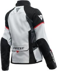 Textilní bunda Dainese Tempest 3 D-Dry® Lady Glacier Gray/Black/Lava Red - 1