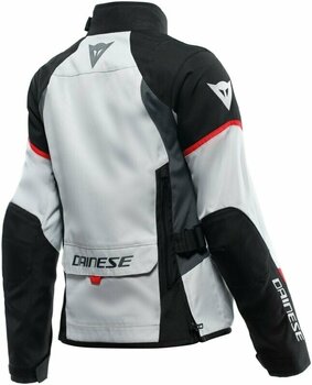 Tekstiljakke Dainese Tempest 3 D-Dry® Lady Glacier Gray/Black/Lava Red 50 Tekstiljakke - 2