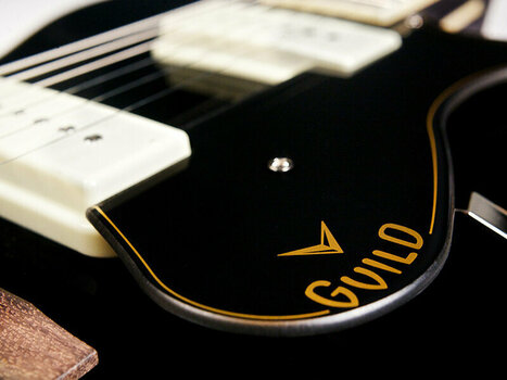 Semi-akoestische gitaar Guild X-175-MANHATTAN-BLK Zwart - 4