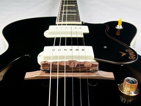 Gitara semi-akustyczna Guild X-175-MANHATTAN-BLK Czarny - 5