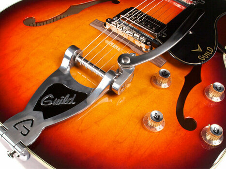Semi-Acoustic Guitar Guild CE-100D-CAPRI-ATB Antique Burst - 5