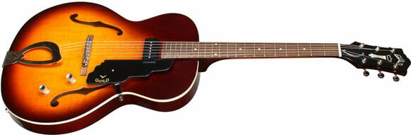 Semi-Acoustic Guitar Guild T-50-SLIM-ATB Antique Burst - 3