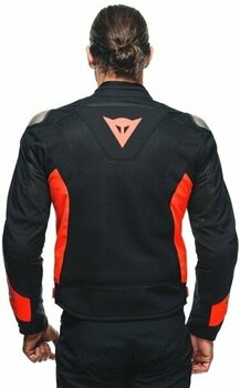 Textildzseki Dainese Energyca Air Tex Jacket Black/Fluo Red 44 Textildzseki - 4