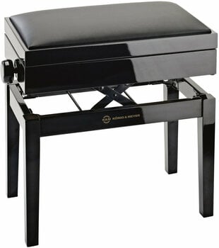 Drevené alebo klasické klavírne stoličky
 Konig & Meyer 13951 Black High Polish - 3