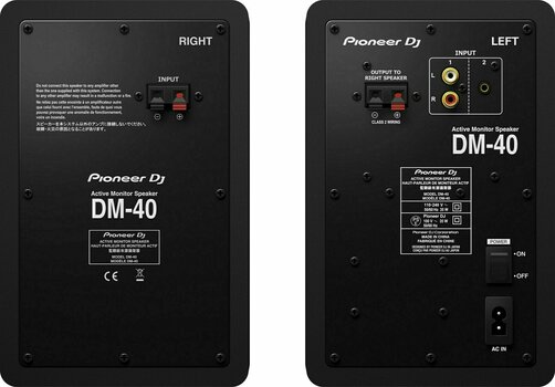 2-utas stúdió monitorok Pioneer Dj DM-40 - 3