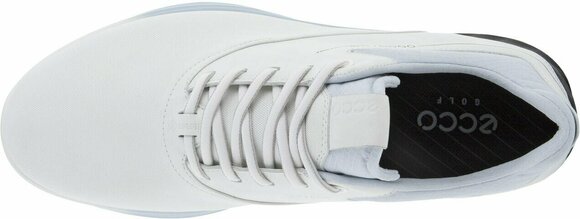 Heren golfschoenen Ecco S-Three Mens Golf Shoes White/Black 40 - 7