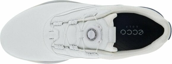 Ανδρικό Παπούτσι για Γκολφ Ecco S-Three BOA Mens Golf Shoes White/Blue Dephts/White 47 - 7