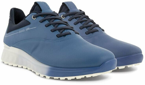 Мъжки голф обувки Ecco S-Three Retro Mens Golf Shoes Blue/White/Marine 43 - 6