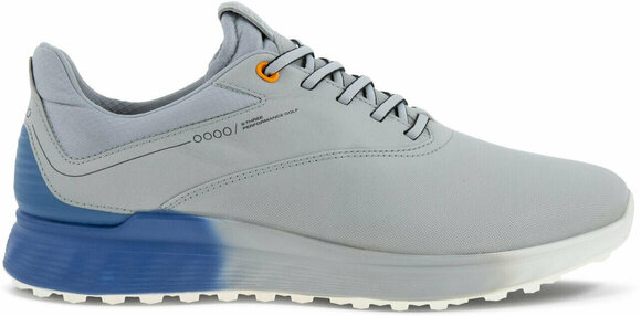 Heren golfschoenen Ecco S-Three Mens Golf Shoes Concrete/Retro Blue/Concrete 40 - 2