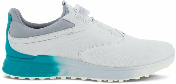 Мъжки голф обувки Ecco S-Three BOA Mens Golf Shoes White/Caribbean/Concrete 45 - 2