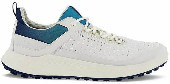 Calçado de golfe para homem Ecco Core Mens Golf Shoes White/Blue Depths/Caribbean 40 - 2