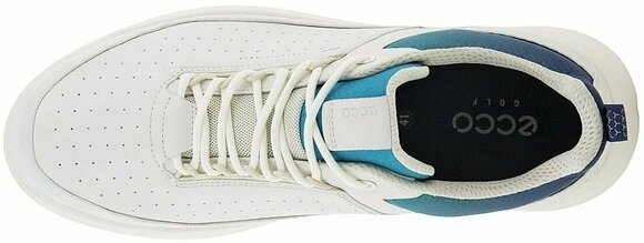 Ανδρικό Παπούτσι για Γκολφ Ecco Core Mens Golf Shoes White/Blue Depths/Caribbean 41 - 7