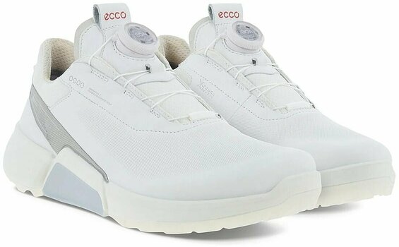 Ženske cipele za golf Ecco Biom H4 BOA Womens Golf Shoes White/Concrete 37 - 6