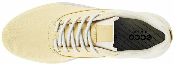 Pantofi de golf pentru femei Ecco S-Three Womens Golf Shoes Straw/White/Bright White 39 - 7