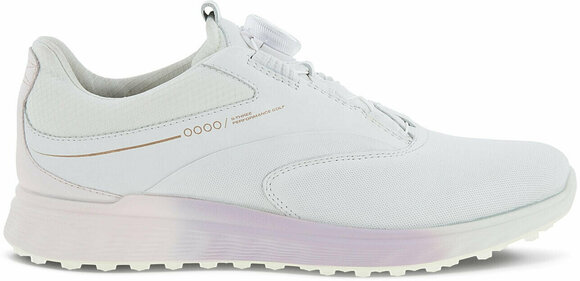Chaussures de golf pour femmes Ecco S-Three BOA Womens Golf Shoes White/Delicacy/White 36 - 2