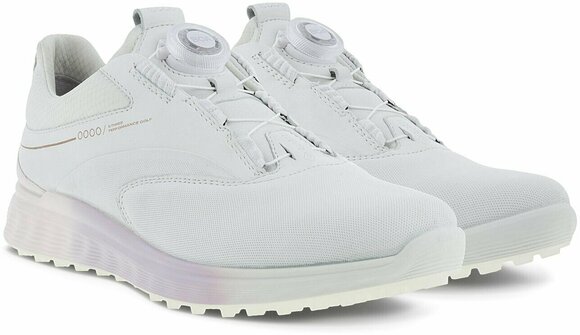 Chaussures de golf pour femmes Ecco S-Three BOA Womens Golf Shoes White/Delicacy/White 36 - 6