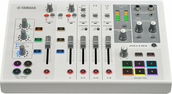 Tables de mixage podcast Yamaha AG08 White - 2