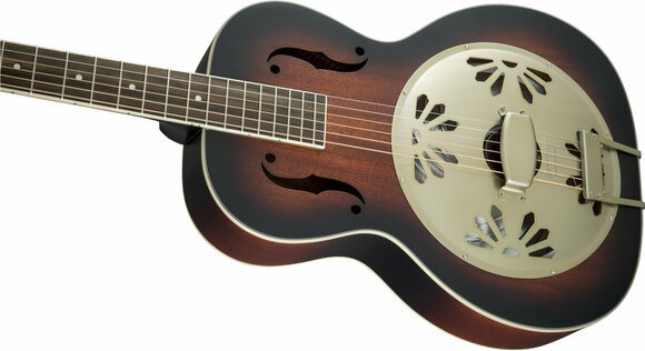 Resofonische gitaar Gretsch G9241 Alligator Biscuit Resonator Guitar 2-Color Sunburst - 3