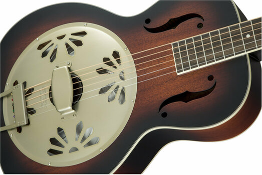 Resofonische gitaar Gretsch G9241 Alligator Biscuit Resonator Guitar 2-Color Sunburst - 6