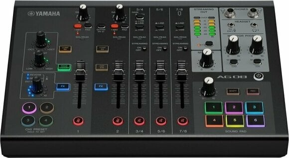 Podcastový mixpult Yamaha AG08 Black - 2