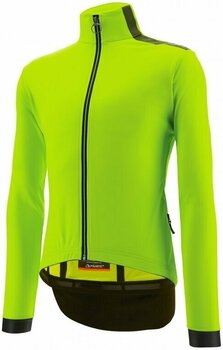 Cycling Jacket, Vest Santini Vega Multi Jacket with Hood Jacket Verde Fluo 4XL - 2