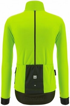 Biciklistička jakna, prsluk Santini Vega Multi Jacket with Hood Jakna Verde Fluo 4XL - 3