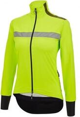 Kurtka, kamizelka rowerowa Santini Guard Neo Shell Woman Rain Lime - 1