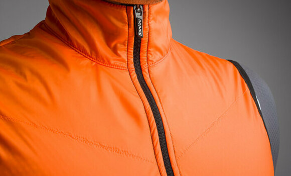 Cycling Jacket, Vest Santini Redux Lite Wind Jacket Jacket Arancio Fluo XS - 4