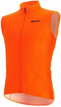 Αντιανεμικά Ποδηλασίας Santini Nebula Wind Vest Γιλέκο Arancio Fluo M - 2