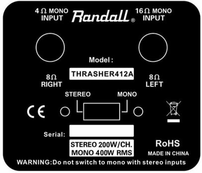 Baffle Guitare Randall Thrasher 412A - 2