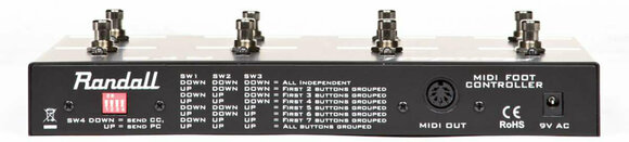 Pedale Footswitch Randall RF8 MIDI Footswitch - 3