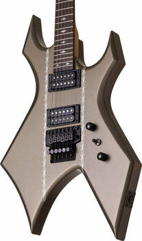 Electric guitar BC RICH MK3 Warlock Barbed Wire Gunmetal Satin - 3