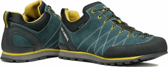 Mens Outdoor Shoes Scarpa Crux GTX Petrol/Mustard 41 Mens Outdoor Shoes - 6