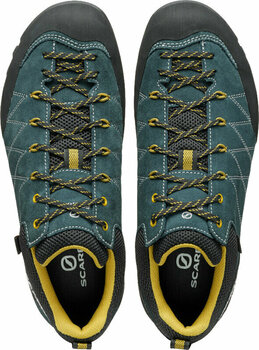 Mens Outdoor Shoes Scarpa Crux GTX Petrol/Mustard 42 Mens Outdoor Shoes - 4