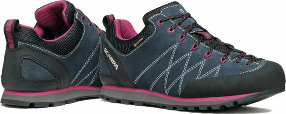 Womens Outdoor Shoes Scarpa Crux GTX Woman Blue/Cherry 37 Womens Outdoor Shoes - 6