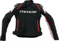 Dainese Racing 3 D-Dry Black/White/Fluo Red 48 Kurtka tekstylna