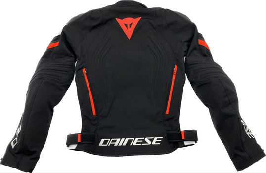 Tekstilna jakna Dainese Racing 3 D-Dry Black/White/Fluo Red 48 Tekstilna jakna (Rabljeno) - 3