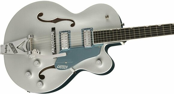 Guitare semi-acoustique Gretsch G6118T-140 LTD 140th Double Platinum Anniversary Two-Tone Pure Platinum/Stone Platinum Guitare semi-acoustique - 3