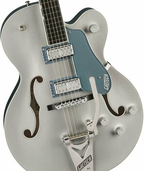 Guitare semi-acoustique Gretsch G6118T-140 LTD 140th Double Platinum Anniversary Two-Tone Pure Platinum/Stone Platinum Guitare semi-acoustique - 4