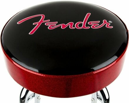Scaun de bar Fender Red Sparkle Logo 24" Scaun de bar - 2