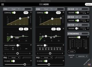 Podcast Mixer Yamaha AG08 Black Podcast Mixer - 6