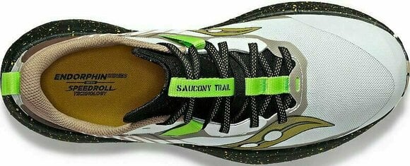 Trail running shoes Saucony Endorphin Edge Mens Shoes Fog/Black 43 Trail running shoes - 3
