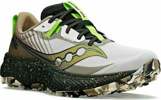 Trail running shoes Saucony Endorphin Edge Mens Shoes Fog/Black 43 Trail running shoes - 5