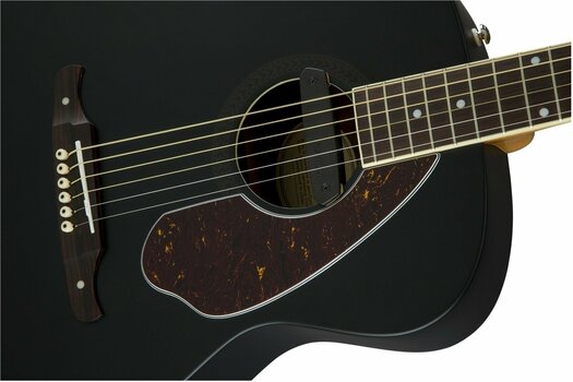 Guitare acoustique-électrique Fender Tim Armstrong Deluxe with Case Black - 7