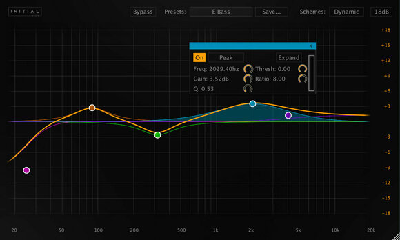 Plug-Ins för effekter Initial Audio Initial Audio Dynamic Eq (Digital produkt) - 2