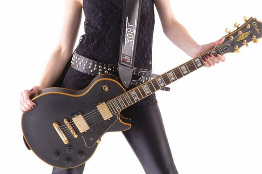Correa de guitarra de cuero iBox CL72-i Correa de guitarra de cuero Black - 4