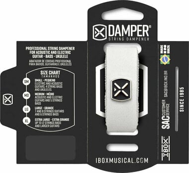 Saitenstopper iBox DSMD01 White Leather M - 2