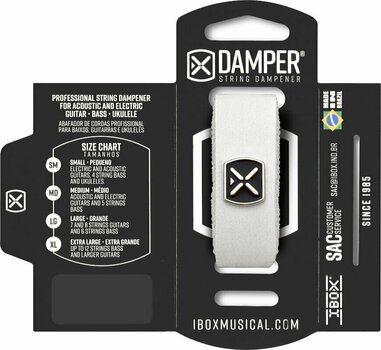 Saitenstopper iBox DSXL01 White Leather XL - 2
