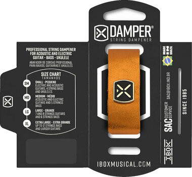 Saitenstopper iBox DMSM03 Metallic Orange Leather S - 2
